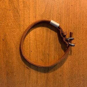 Cali Dog Warm Leather Collar with Silver Hardware